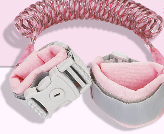 Anti Lost Wrist Link Add Key Lock Toddler Leash Baby Walker Safety Belt Wristband Walking Strap Rope Adjustable Harness