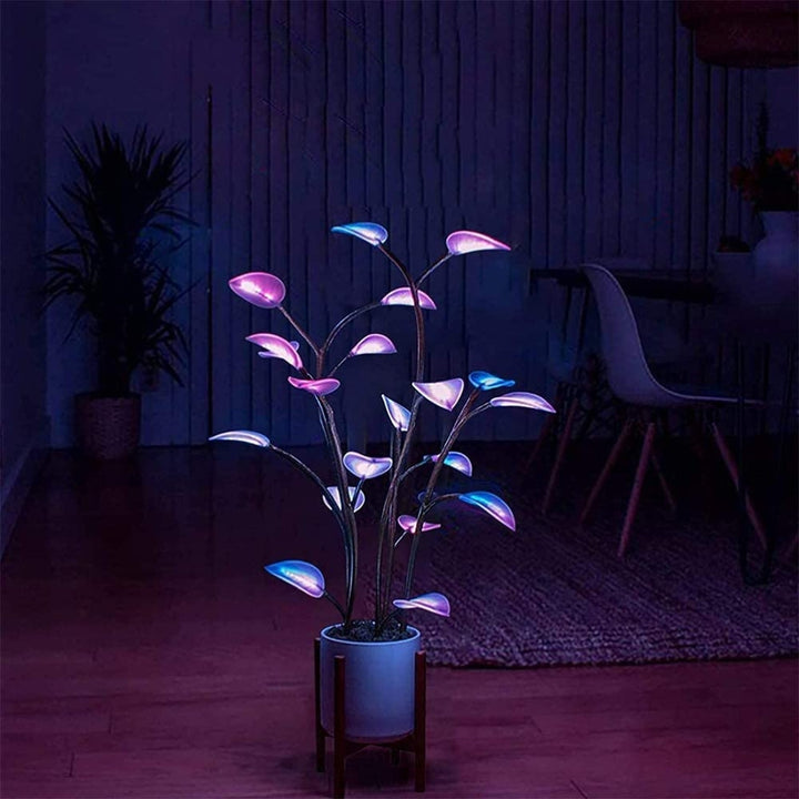 Plant Lamp LED Night Lights Artificial Houseplant Bonsai Plant Lamps LED Decor Plant For Home Decor Bedroom Plant Lights Decor