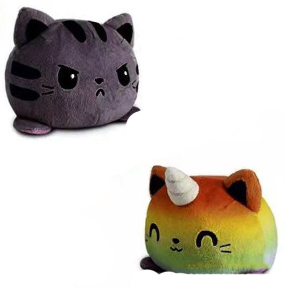 Cute Double-Sided Flip Cat Plush Toy