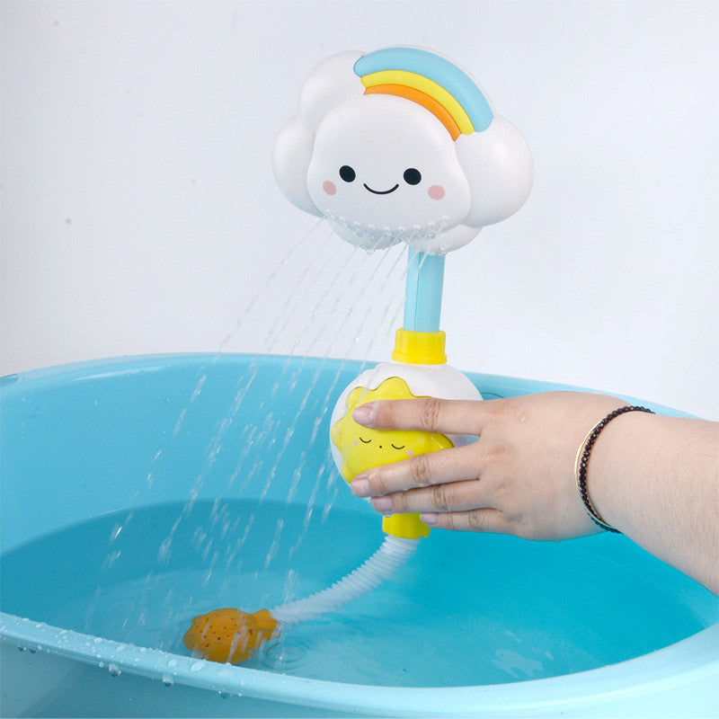 Baby Bath Manual Rainbow Cloud Spray Shower