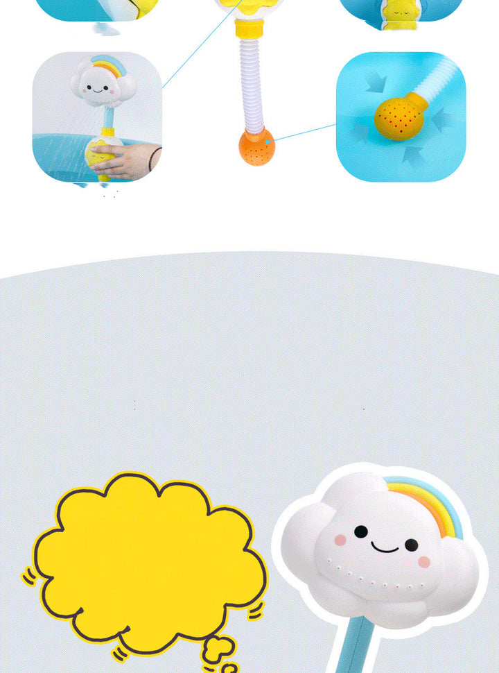 Baby Bath Manual Rainbow Cloud Spray Shower