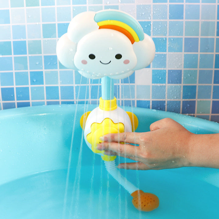 Baby Bath Manual Rainbow Cloud Spray Shower