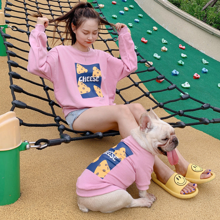 Dog/Parents Matching Cheese Sweat Shirt