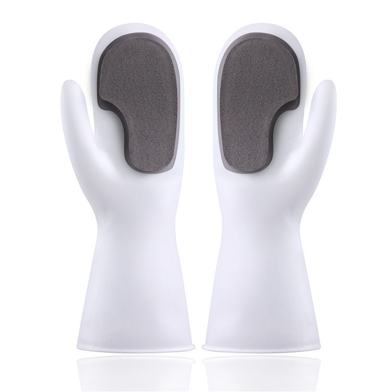 Magic Brush Glove Washing Dishes Cleaning Housework Non-Slip Waterproof Heat Insulation