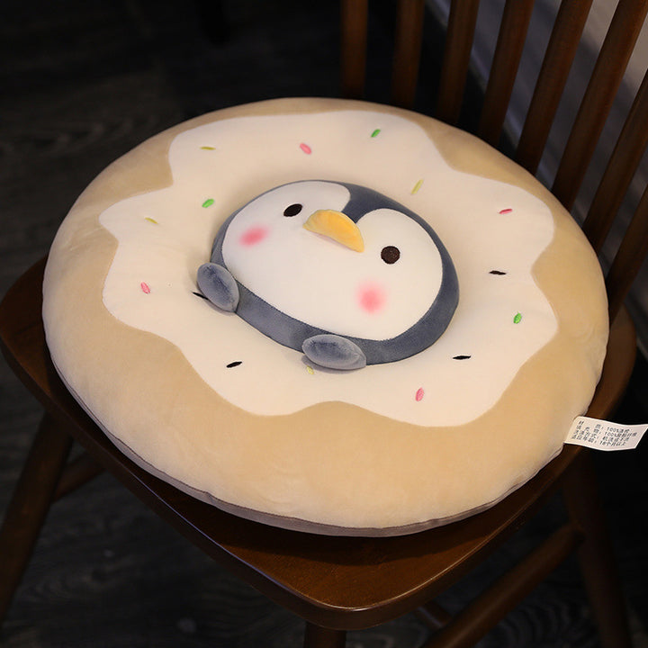 Creative Toy Net Red Penguin Plush Animal Donut Butt Cushion Office Nap Lying Pillow Cushion