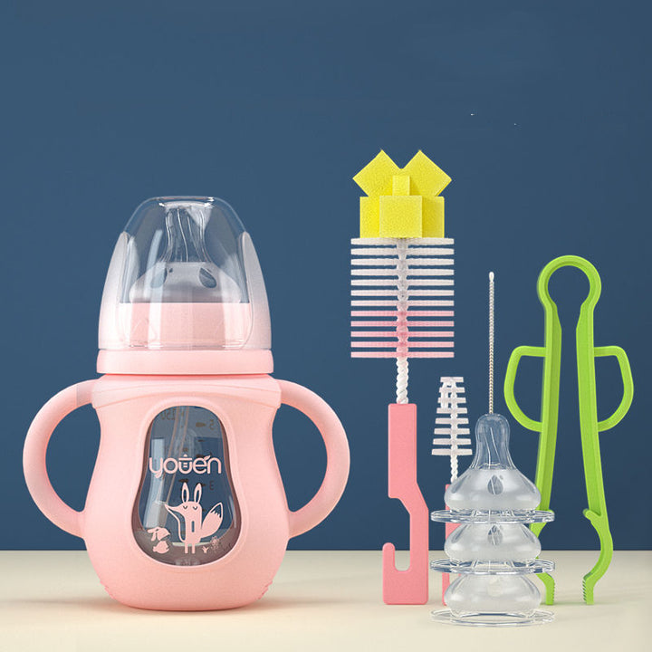 Baby Water Bottle with Silicone Straw