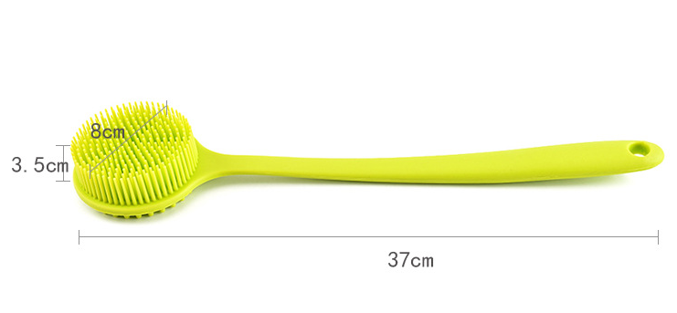 Silicone back scrubber stick