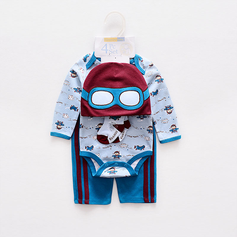 Baby Autumn 4 in 1 Jumpsuit Set