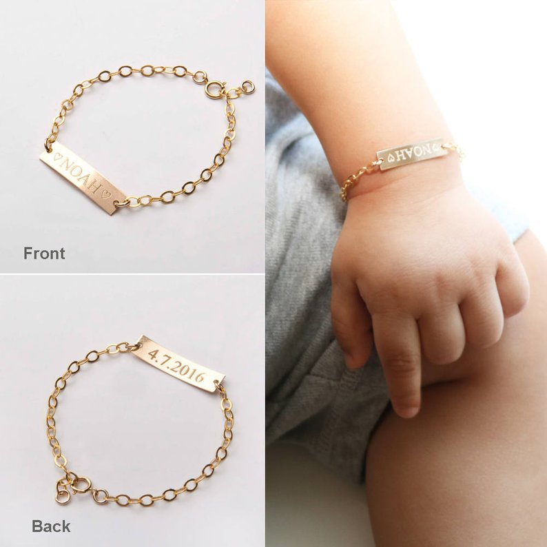 Personalized lettering children bracelet