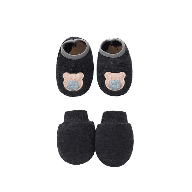 Baby Beanie with Socks Set