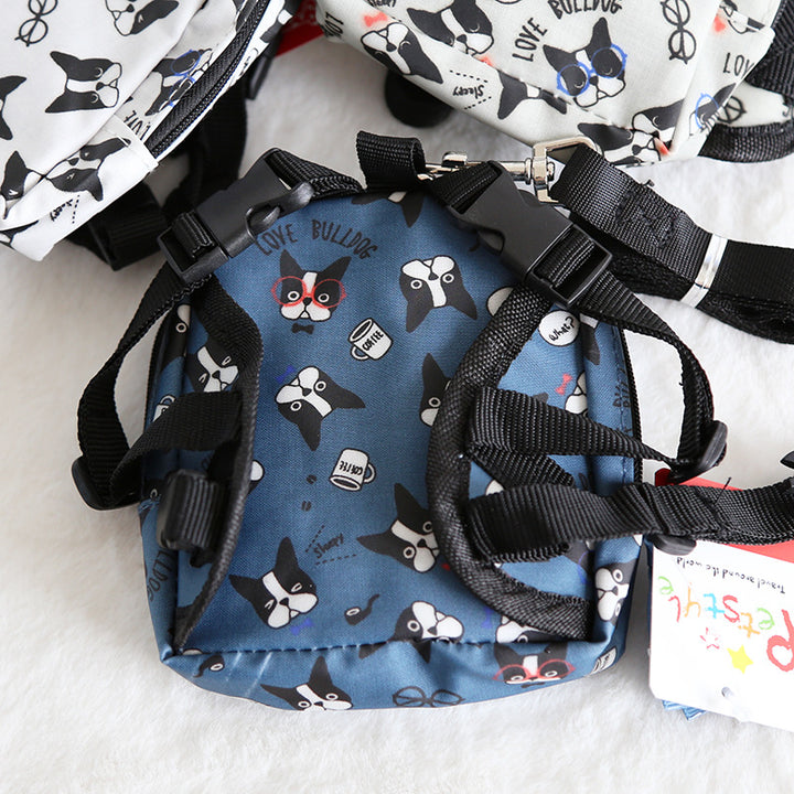 French Bulldog Face Prints Backpack