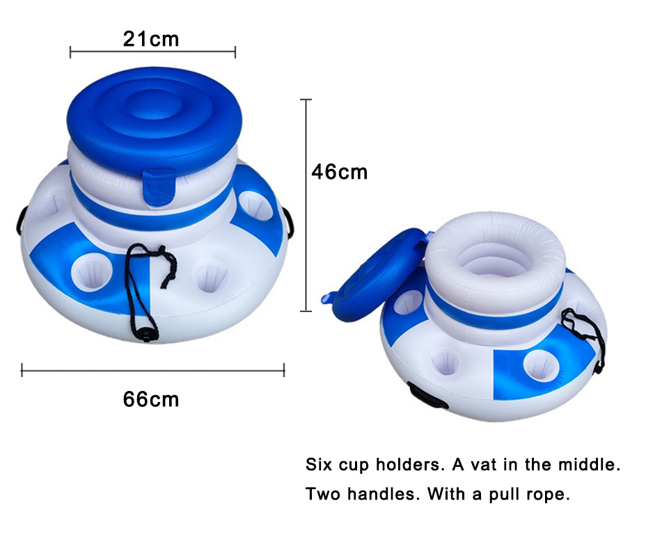 Inflatable water ice bucket