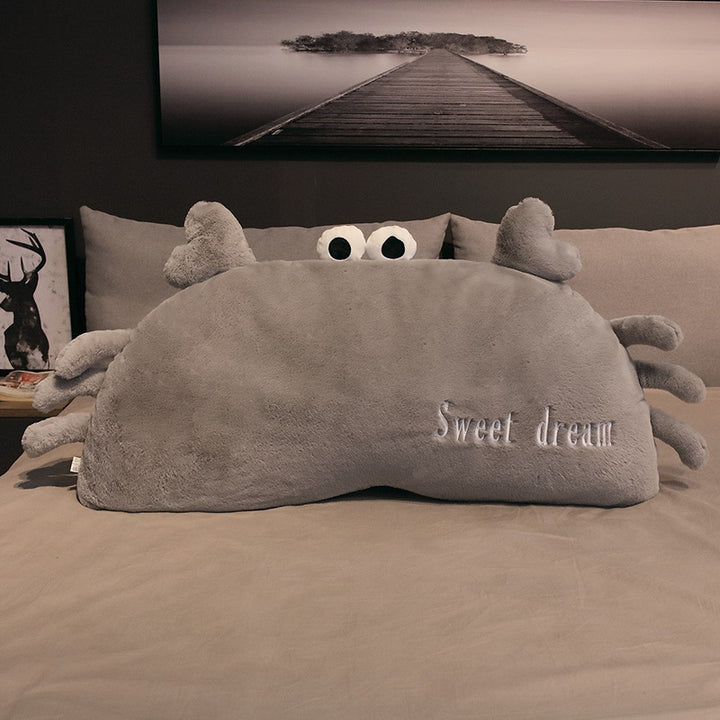 Cute semicircular crab bedside pillow plush toy