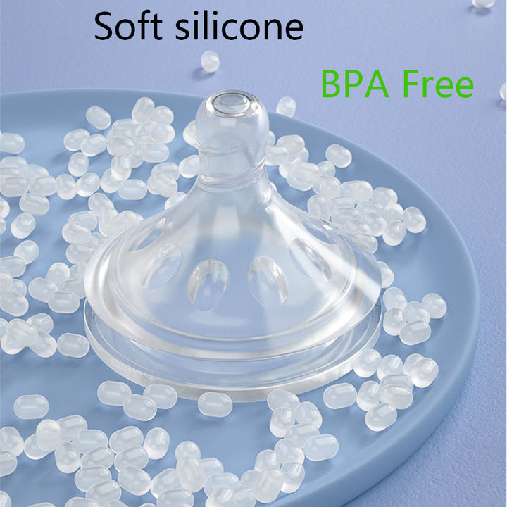 Newborn Silicone Anti-fall Anti-expansion Wide-bore Feeding Bottle