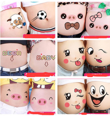 Belly Smile Stickers