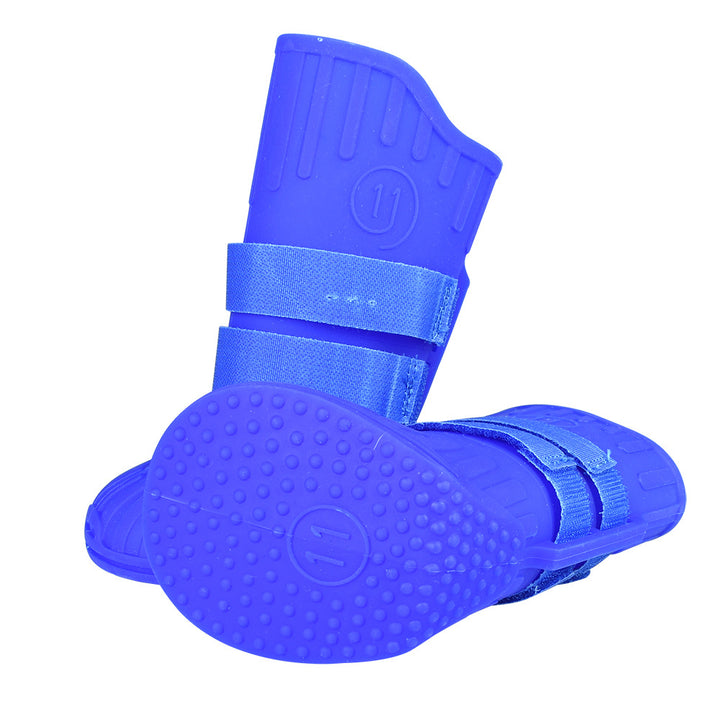 Pet waterproof shoes medium and large high-tube dog shoes