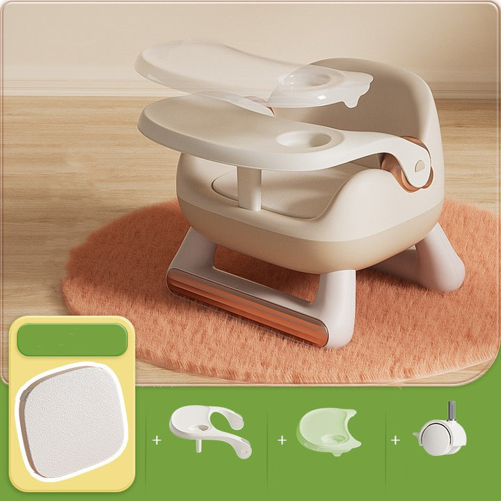 Household Baby Backrest Plastic Dining Chair