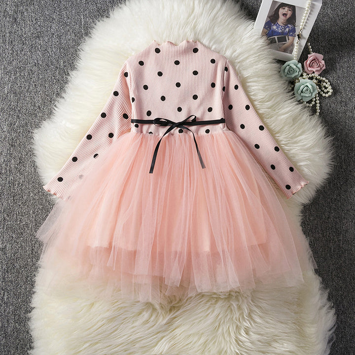 Baby Long Sleeve Tutu Lace Dress