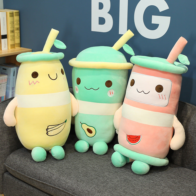 Juice milk tea pillow plush toy