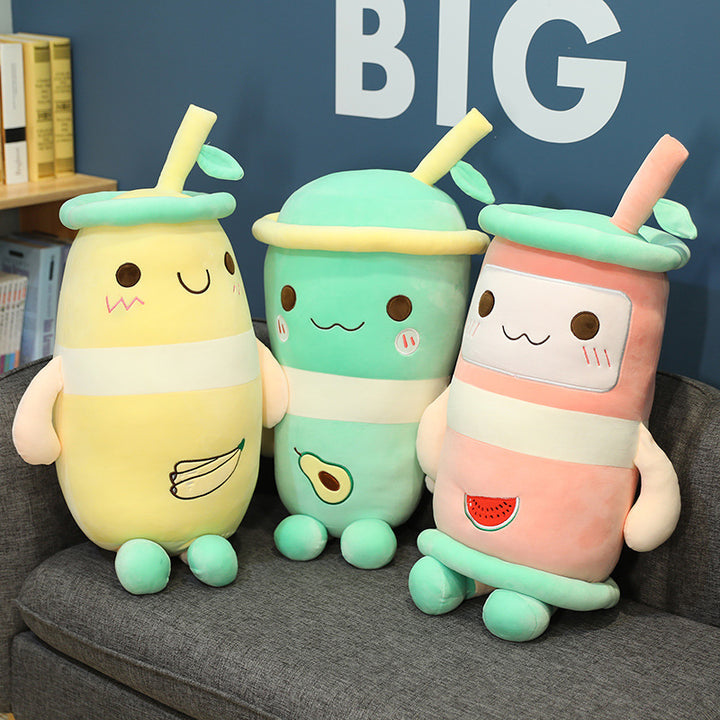 Juice milk tea pillow plush toy