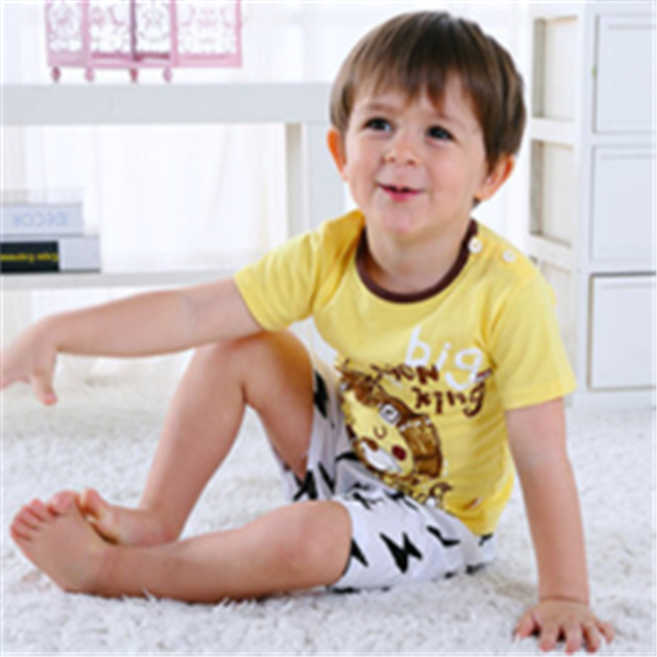 Cartoon Baby Boy Summer Clothing Set