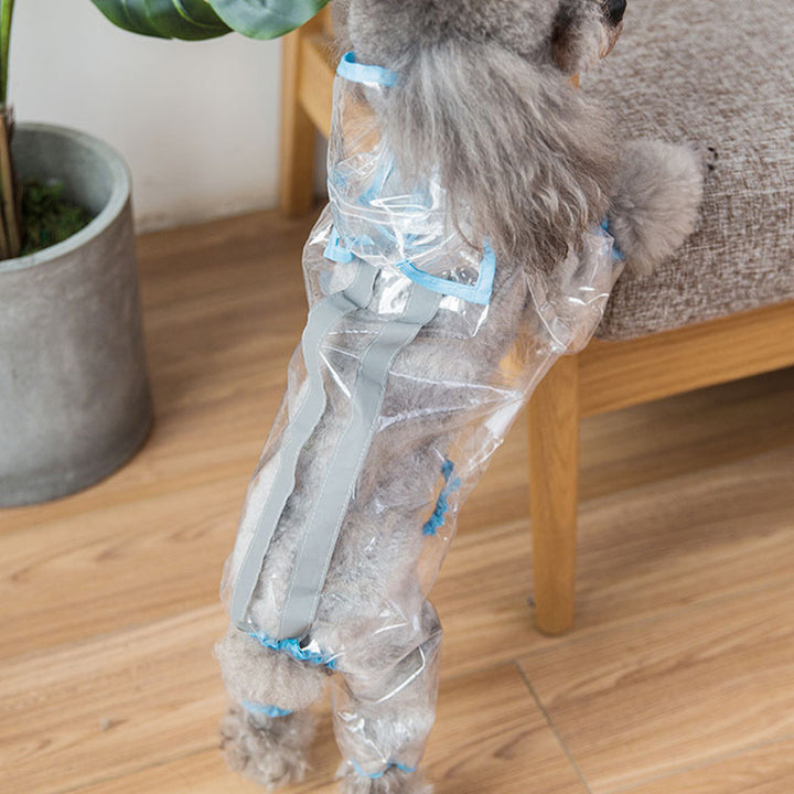 Pet dog raincoat