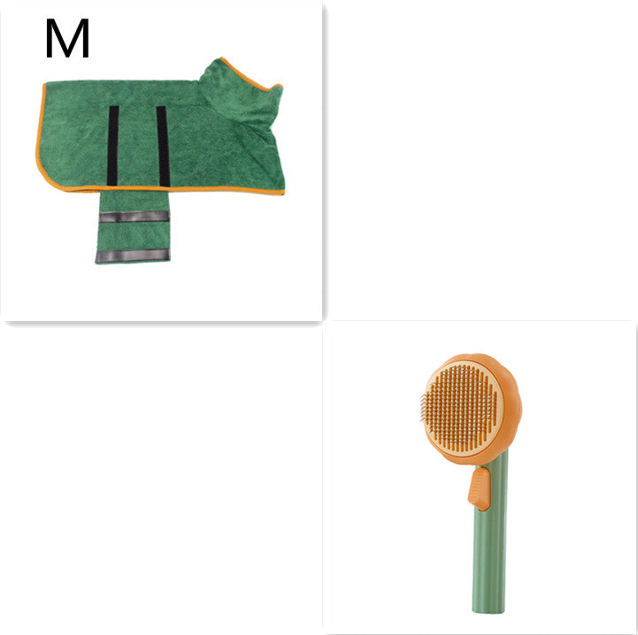 New Pet Cat Brush Hot Selling Hand-held Steel Wire Self-cleaning Comb Looper For Hair Removal