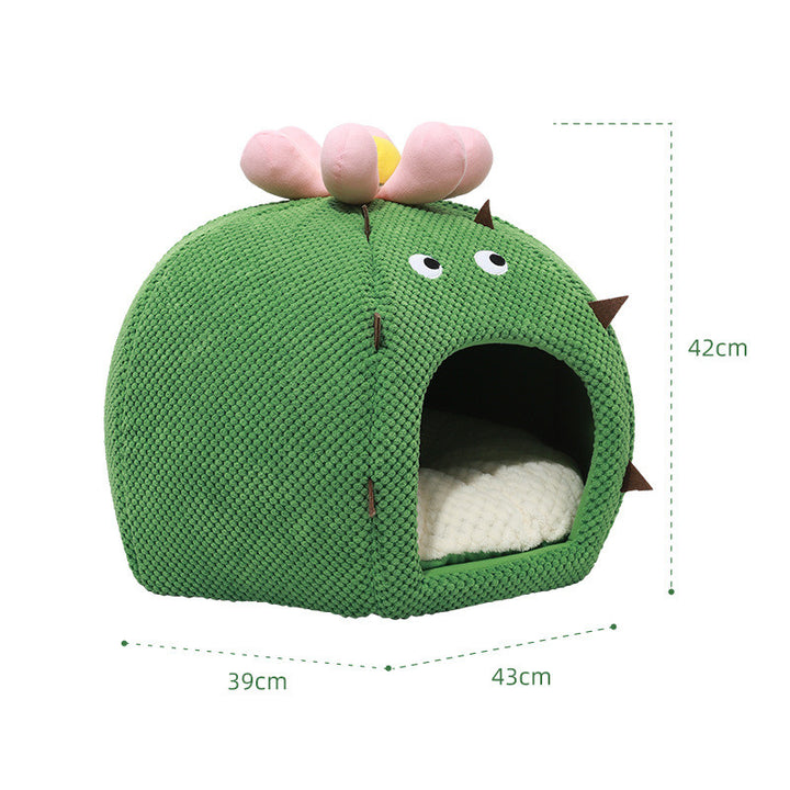 Cartoon Cactus Pet Bed