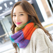 Knit wool neck wrap
