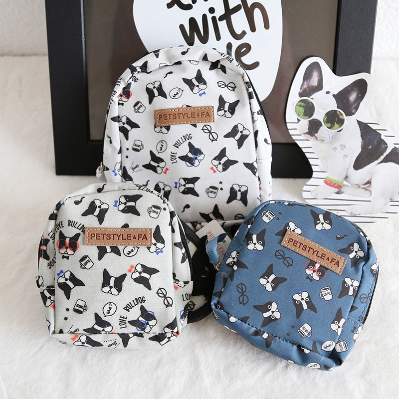 French Bulldog Face Prints Backpack