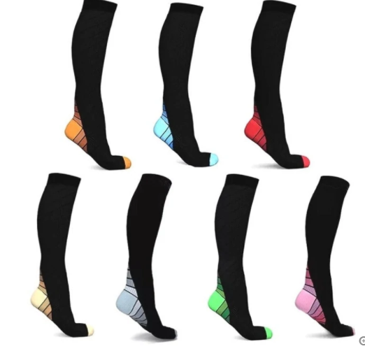 Ladies running stretch compression sports socks