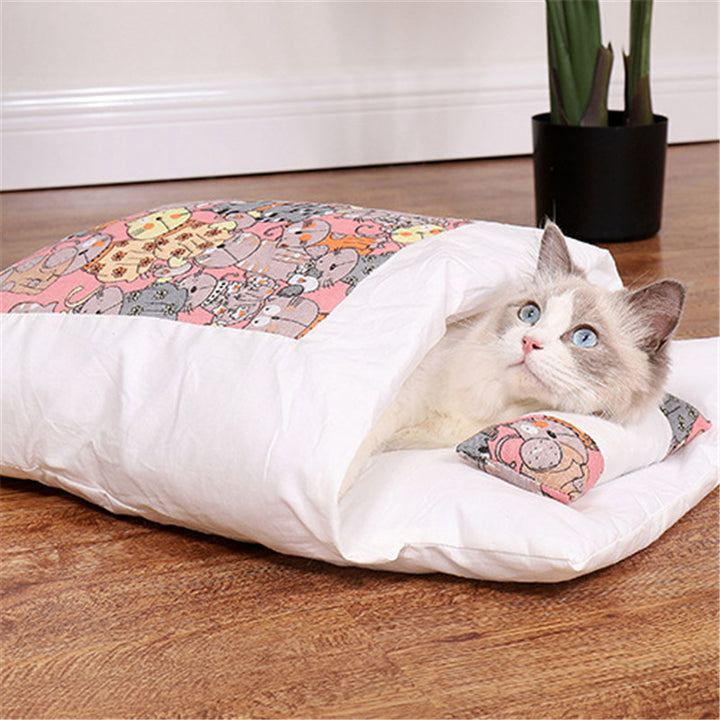Cat Litter Winter Warm Cat Closed Removable And Washable Quilt
