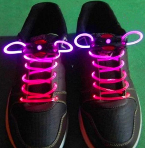 2pcs! Fashion LED Shoelaces Shoe Laces Flashing Light Up Glow Stick Strap Neon Shoe Strings Luminous Laces Disco Party Supplies