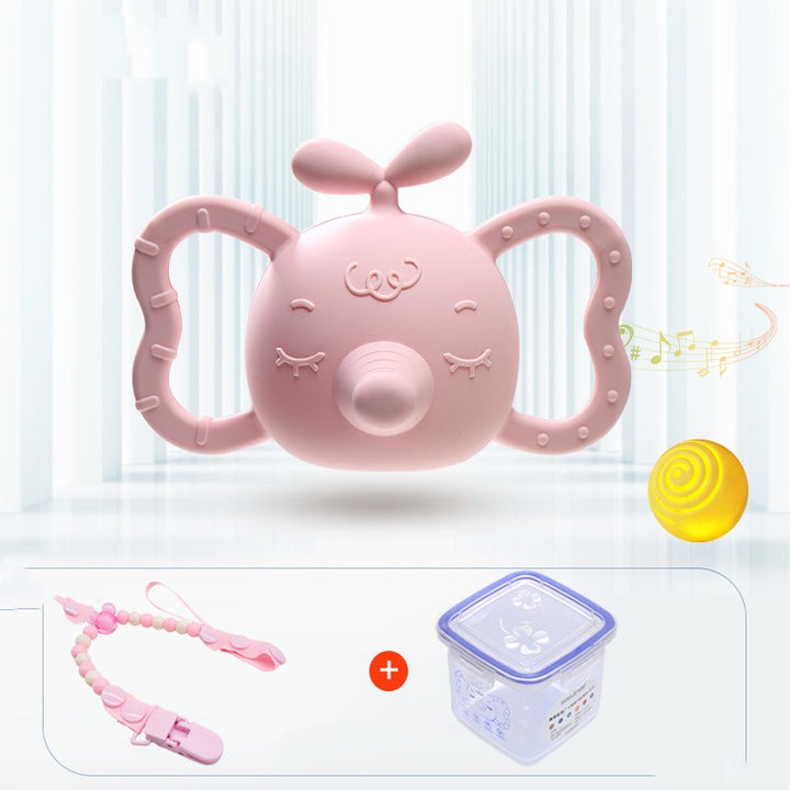 Baby Silicone Teether Rattle