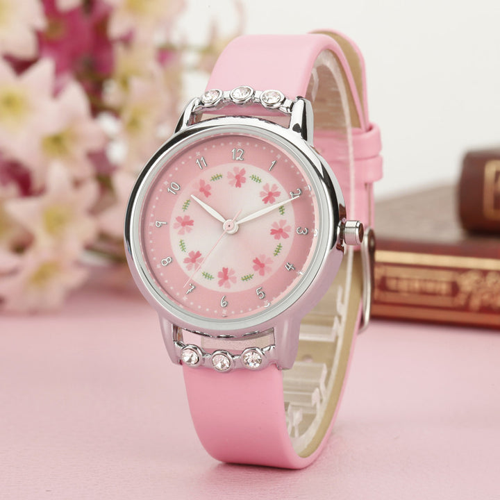 Children watch girl waterproof quartz watch