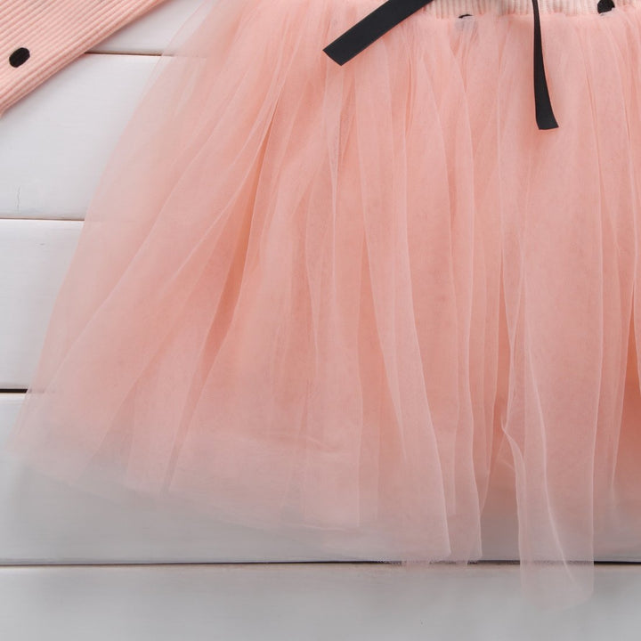Baby Long Sleeve Tutu Lace Dress