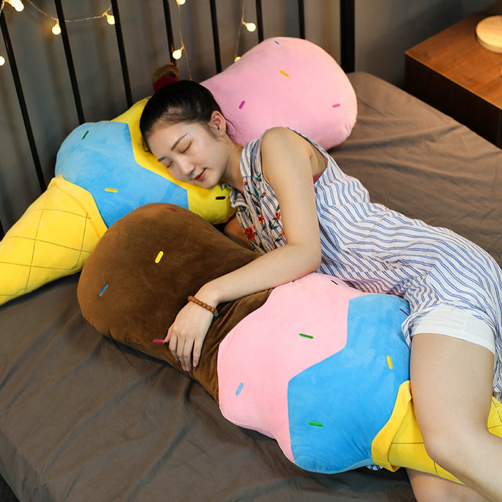 Simulation ice cream pillow plush toy