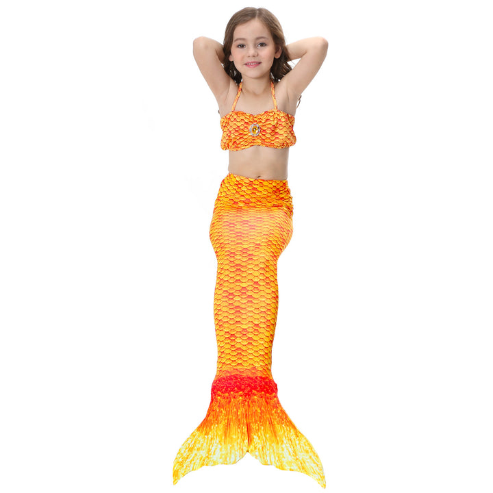 The female's children bikinis split swimming suit suit children swimming suit with Mermaid tail fins