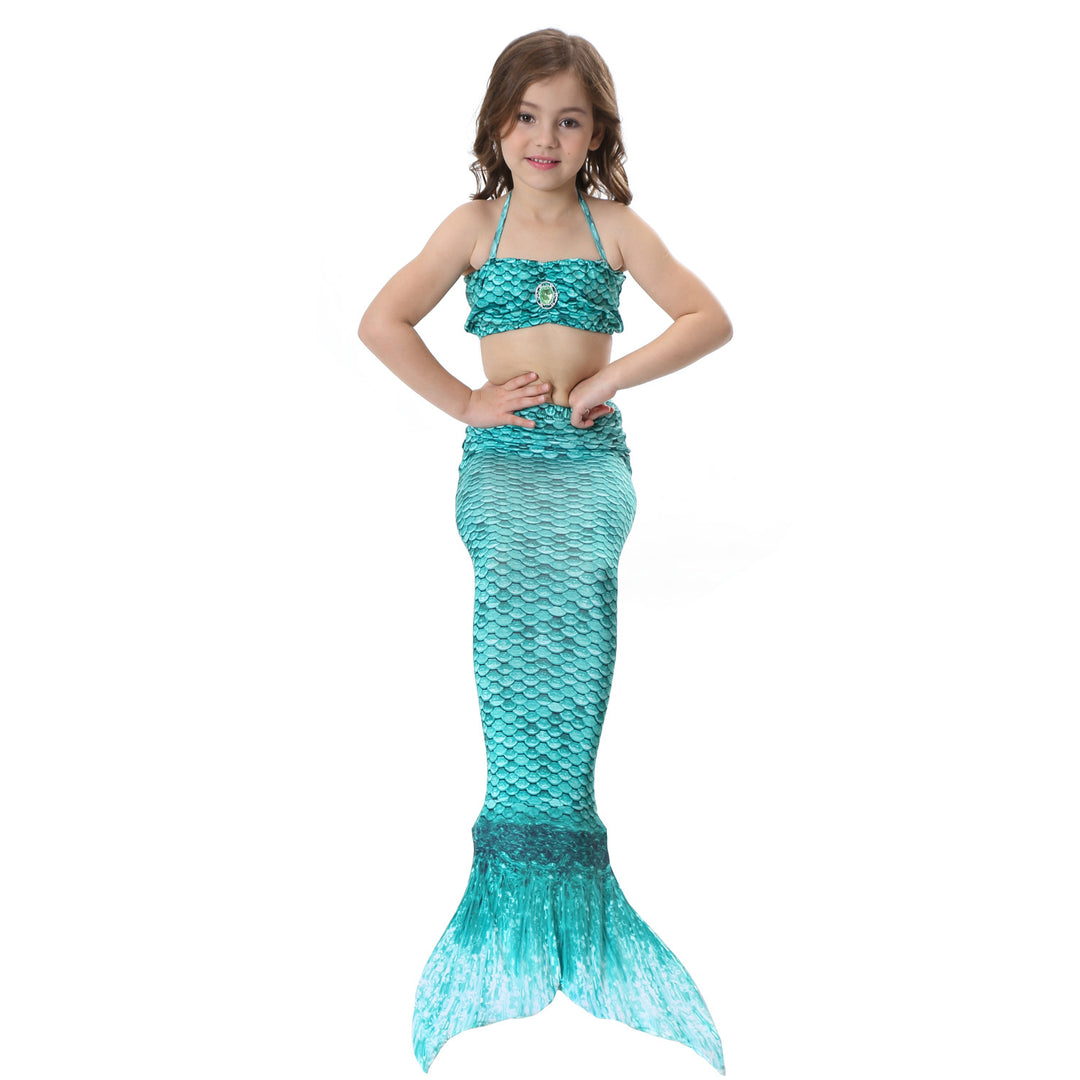 The female's children bikinis split swimming suit suit children swimming suit with Mermaid tail fins
