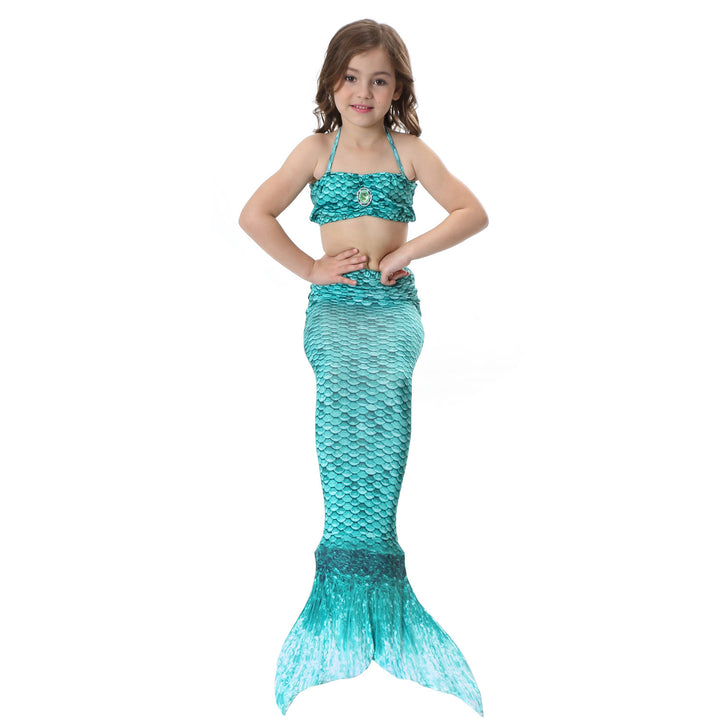 The female's children bikinis split swimming suit suit children swimming suit with Mermaid tail fins