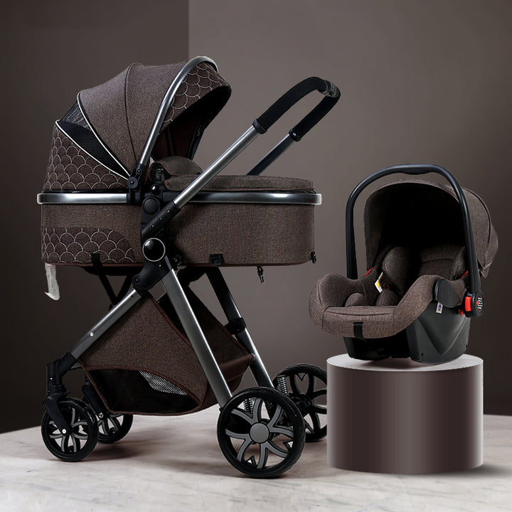 Spacious Baby Stroller Can Sit And Lie Down