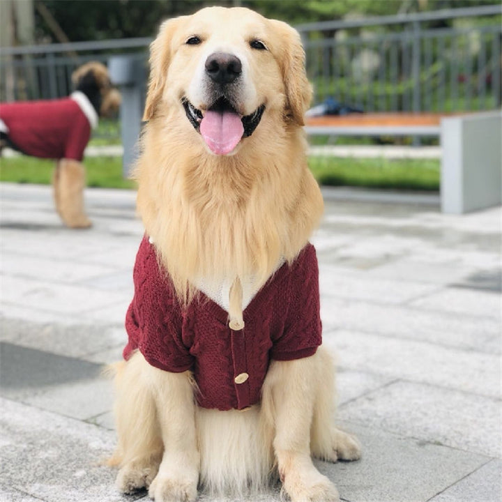 Cardigan fake two big dog clothes