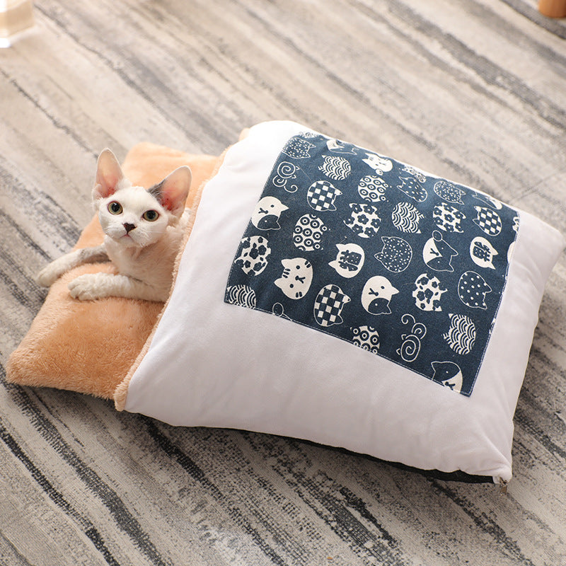 Cat Litter Winter Warm Cat Closed Removable And Washable Quilt