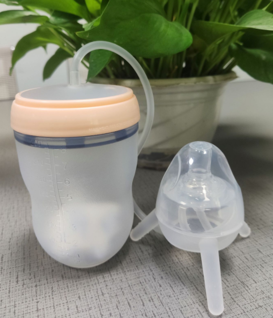 Feeding Bottle Kids Cup Children Training Silicone Sippy