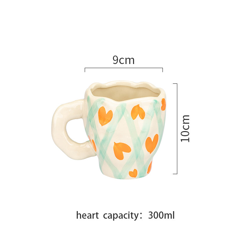 CuteLife Nordic White Flower Ceramic Coffee Cup Kitchen Milk Tea