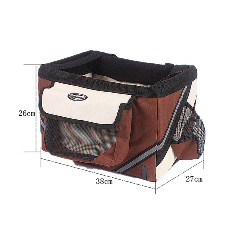 Portable Dog Bicycle Carrier Seat for small dog.