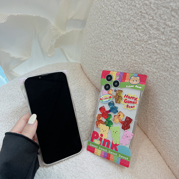 Transparent Gummy Bear Applicable Mobile Phone Shell For IPhone