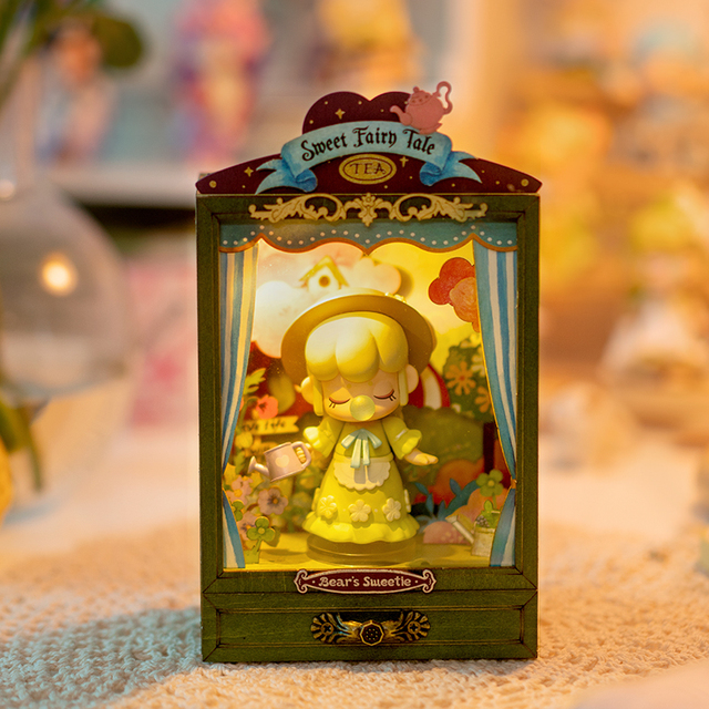 Robotime Rolife Dollhouse DIY Miniature Secret Garden Box Theater With Light 4 Styles Home Decor Assembly 3D Wooden Toys DS023