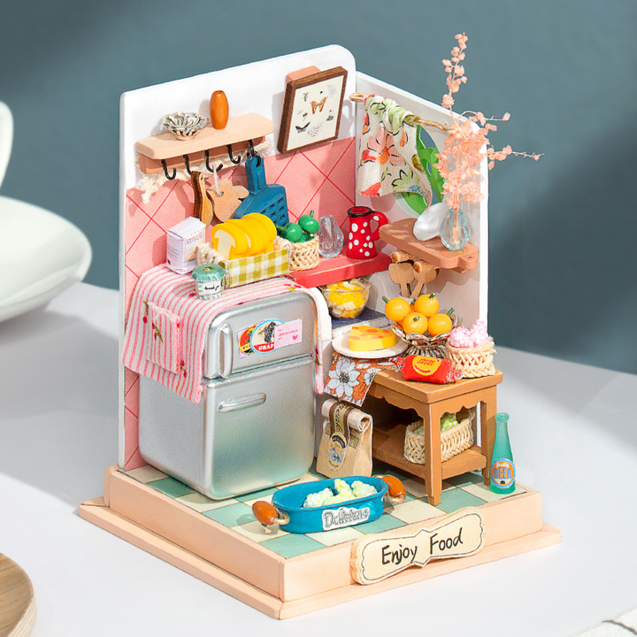 Robotime Rolife DIY Wooden Doll House Taste Life Dollhouse Sweet Dream Miniature House Kits Bubble Bath Toys For Children Adult