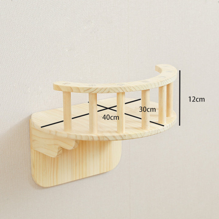 Solid Wood Cat Climbing Cat Wall